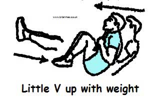 Little V sit up